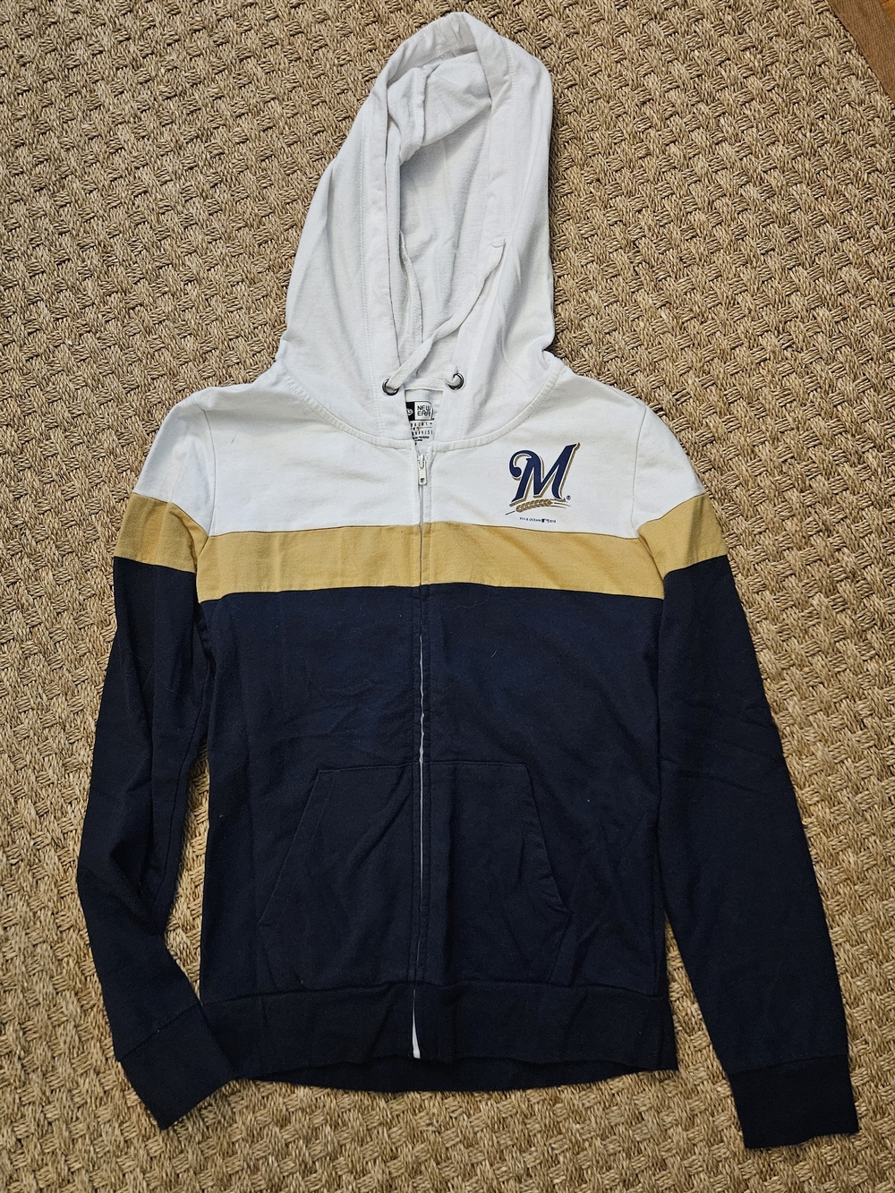 New Era Womens Milwaukee Brewers Zip Up